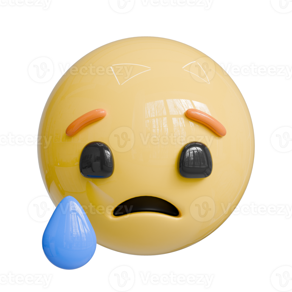 Sad 3D Emoji png