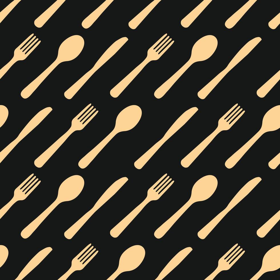Forks spoons Luxury trendy useful design stunning abstract illustration artwork vector