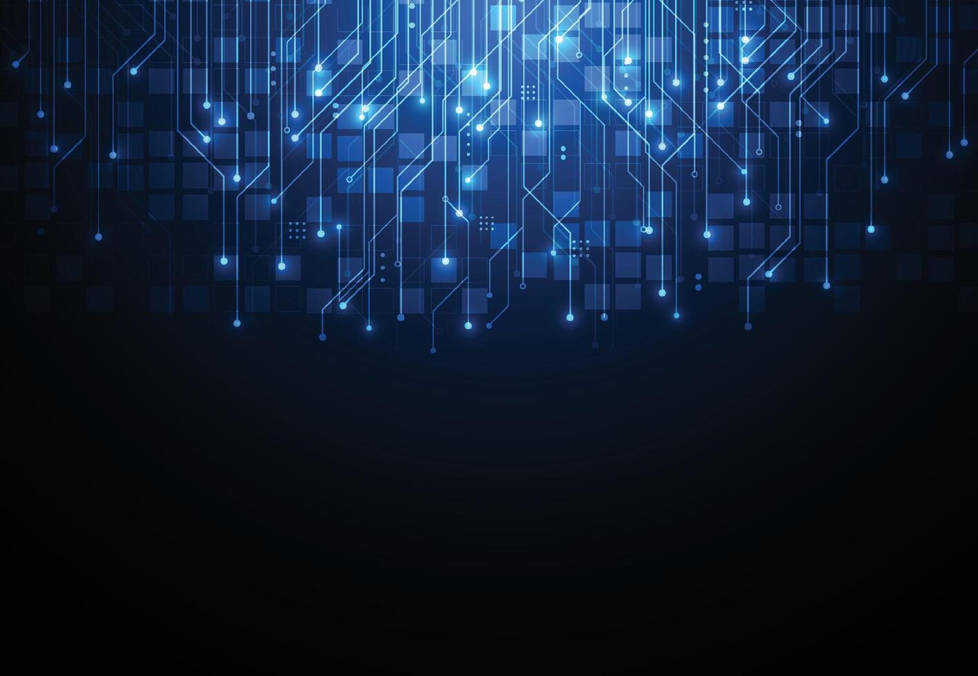 Abstract background with technology circuit board texture. Artificial intelligence electronic board. Communication and engineering concept. illustration vector