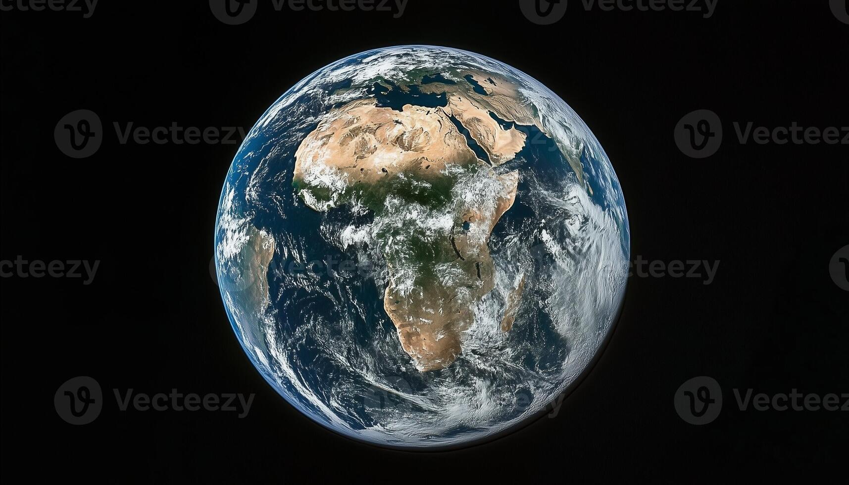 Earth blue planet from sky, astronomy science concept photo