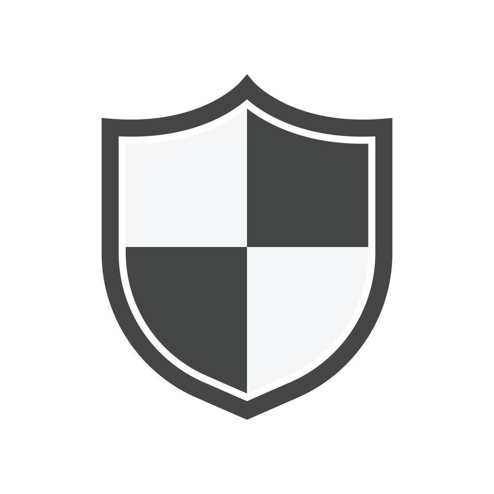 shield icon design concept flat style vector