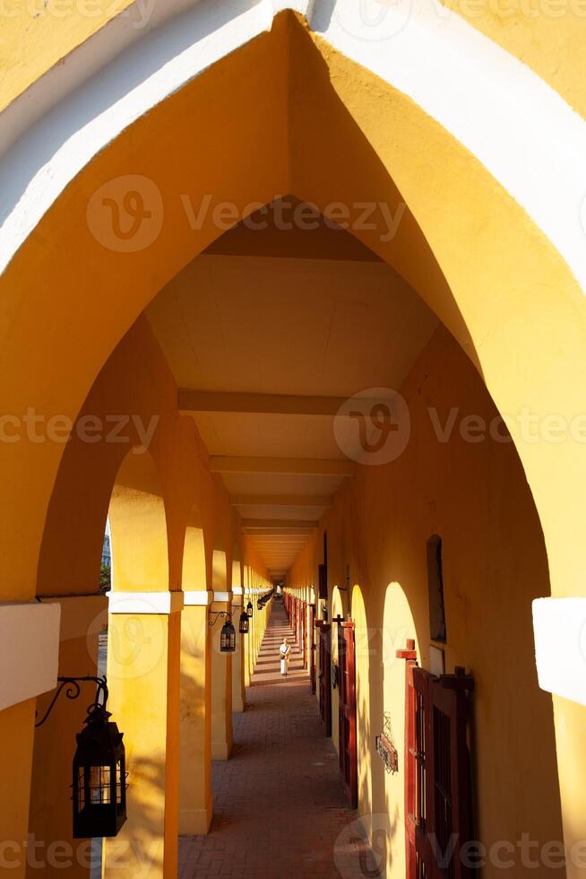 Senior woman tourist in Cartagena de Indias. Active senior womanconcept. Senior lifestyle concept. photo