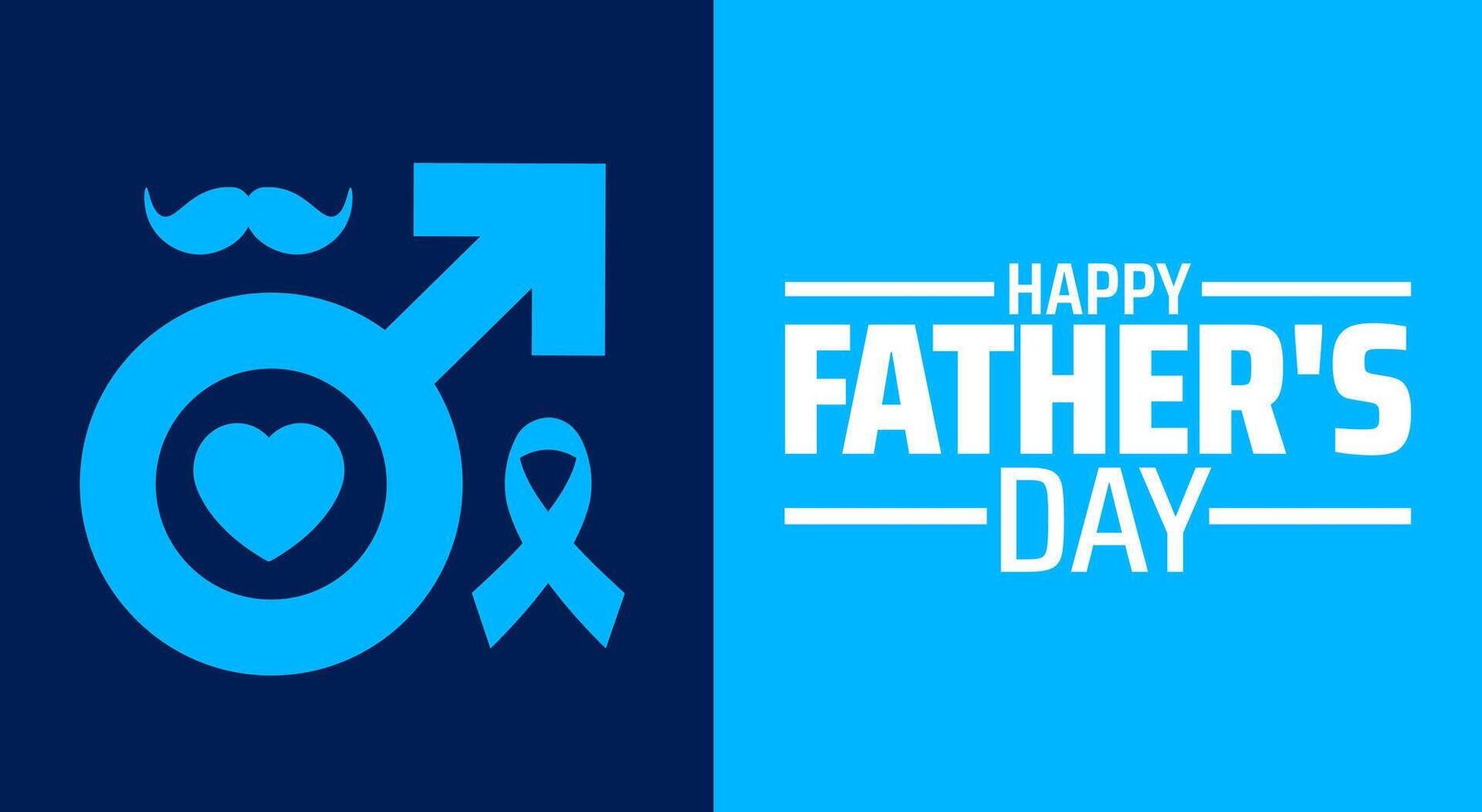 happy father's day background banner or poster design template. observed every year in June. Holiday concept. Use to any Template, card, poster, placard, vector