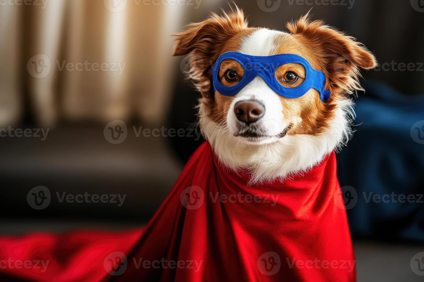 Dog in superhero costume struggles to deliver lines in acting class photo