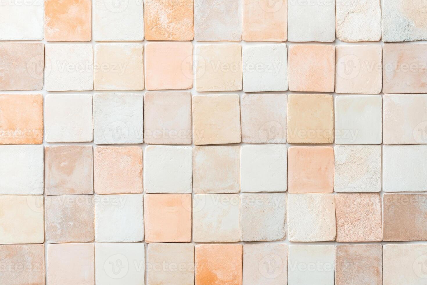 Ceramic Harmony showcases a fusion of gradient tones in overlapping tiles for a soothing visual experience photo