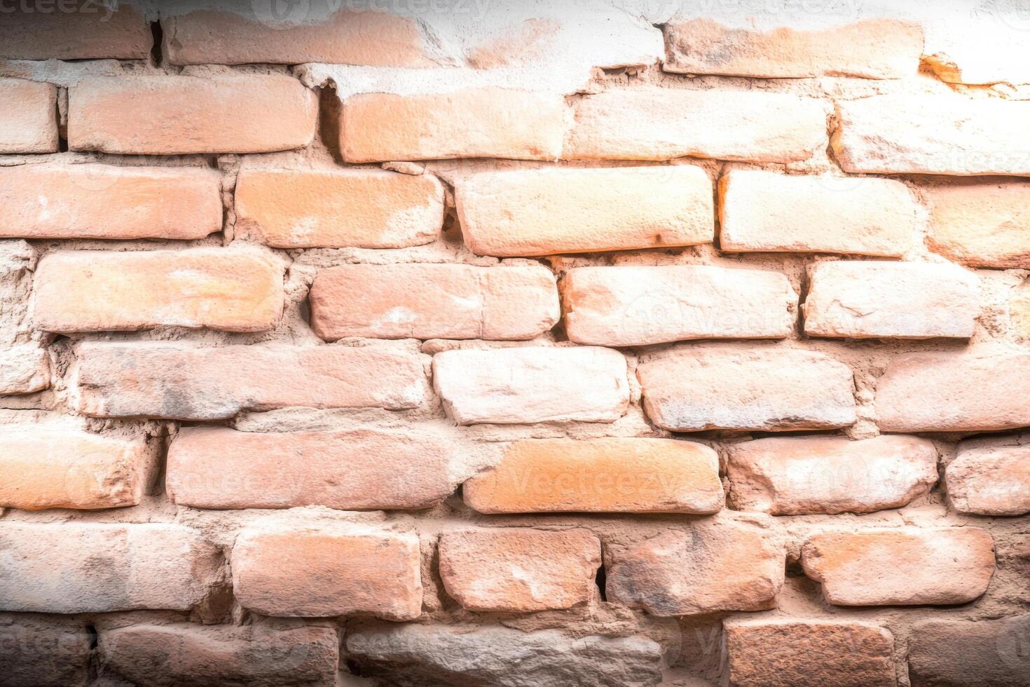 Old brick wall texture showcasing rustic charm ideal for vintage design projects in industrial settings and creative spaces photo