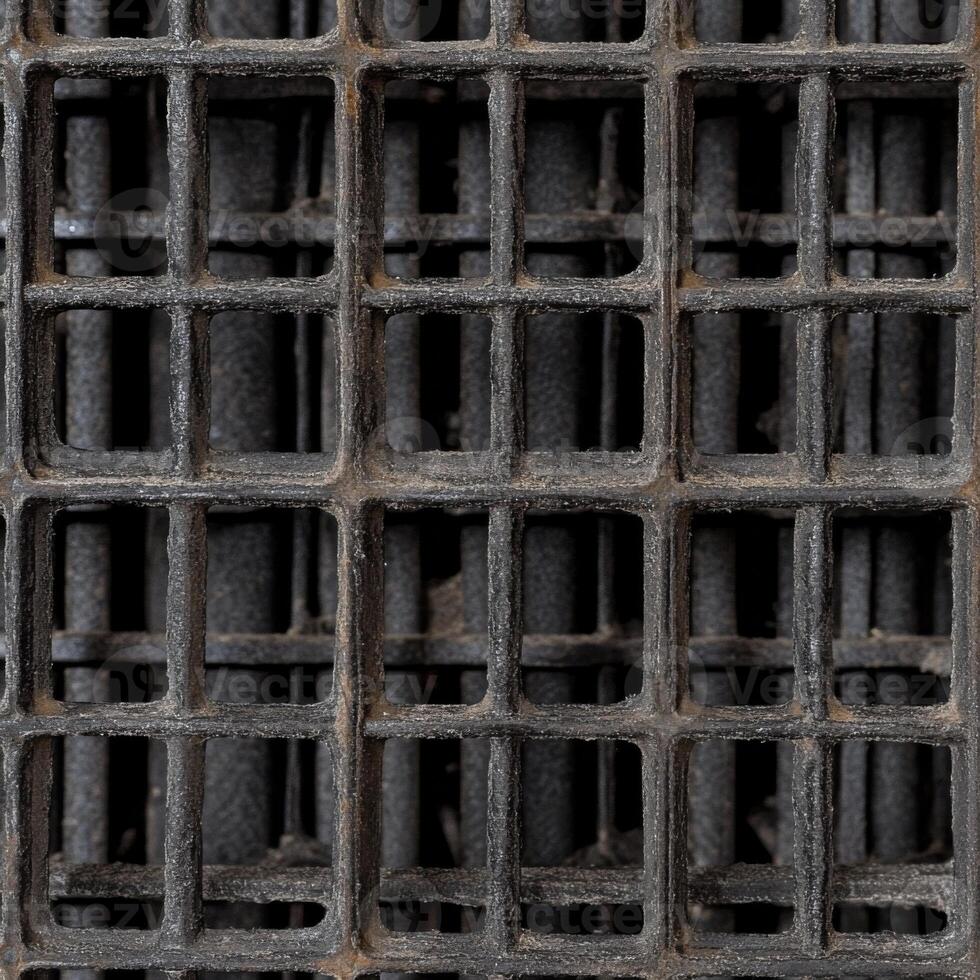 Reinforcement mesh showing a detailed grid pattern for construction purposes photo