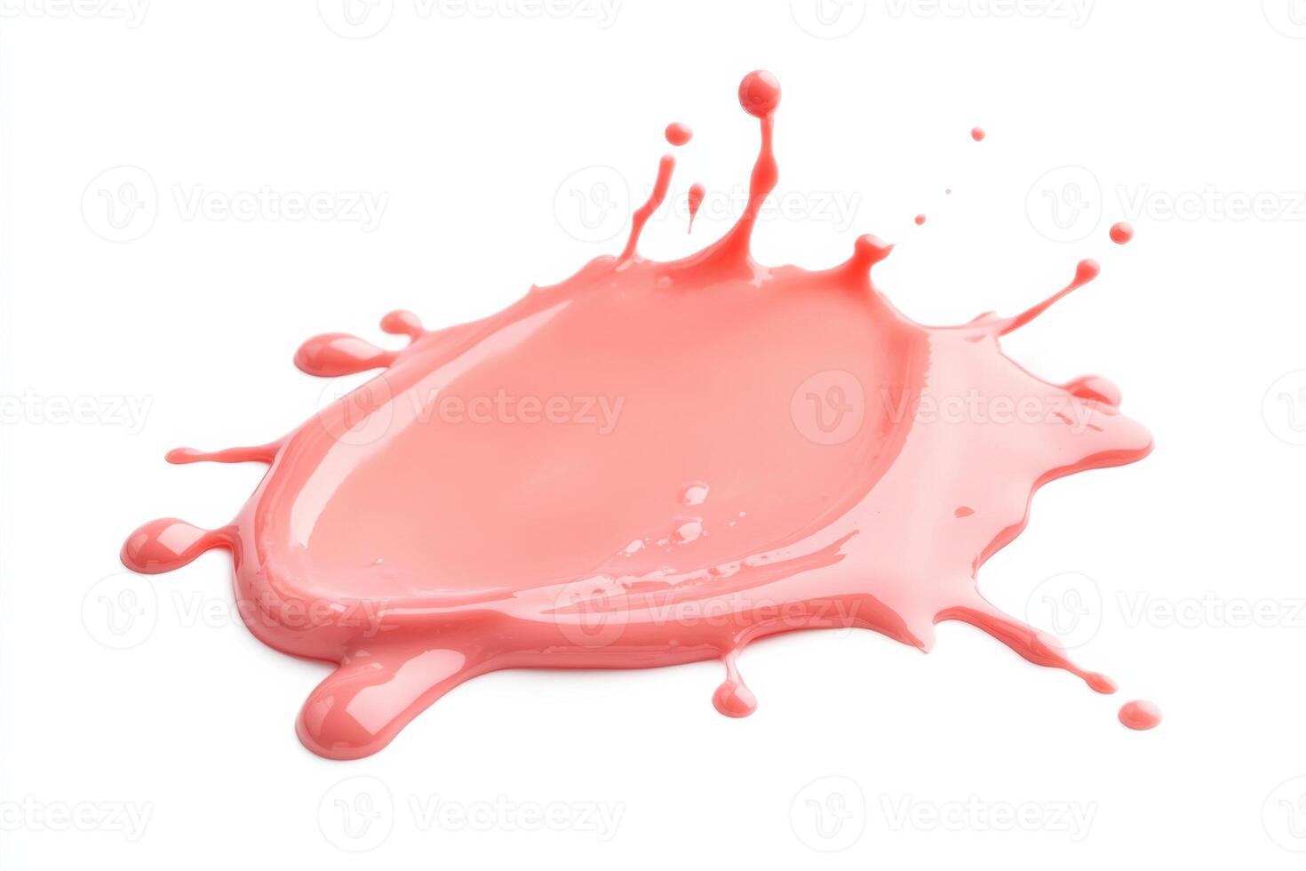 Cream blush drops and smudges showcasing vibrant color on clean white background photo
