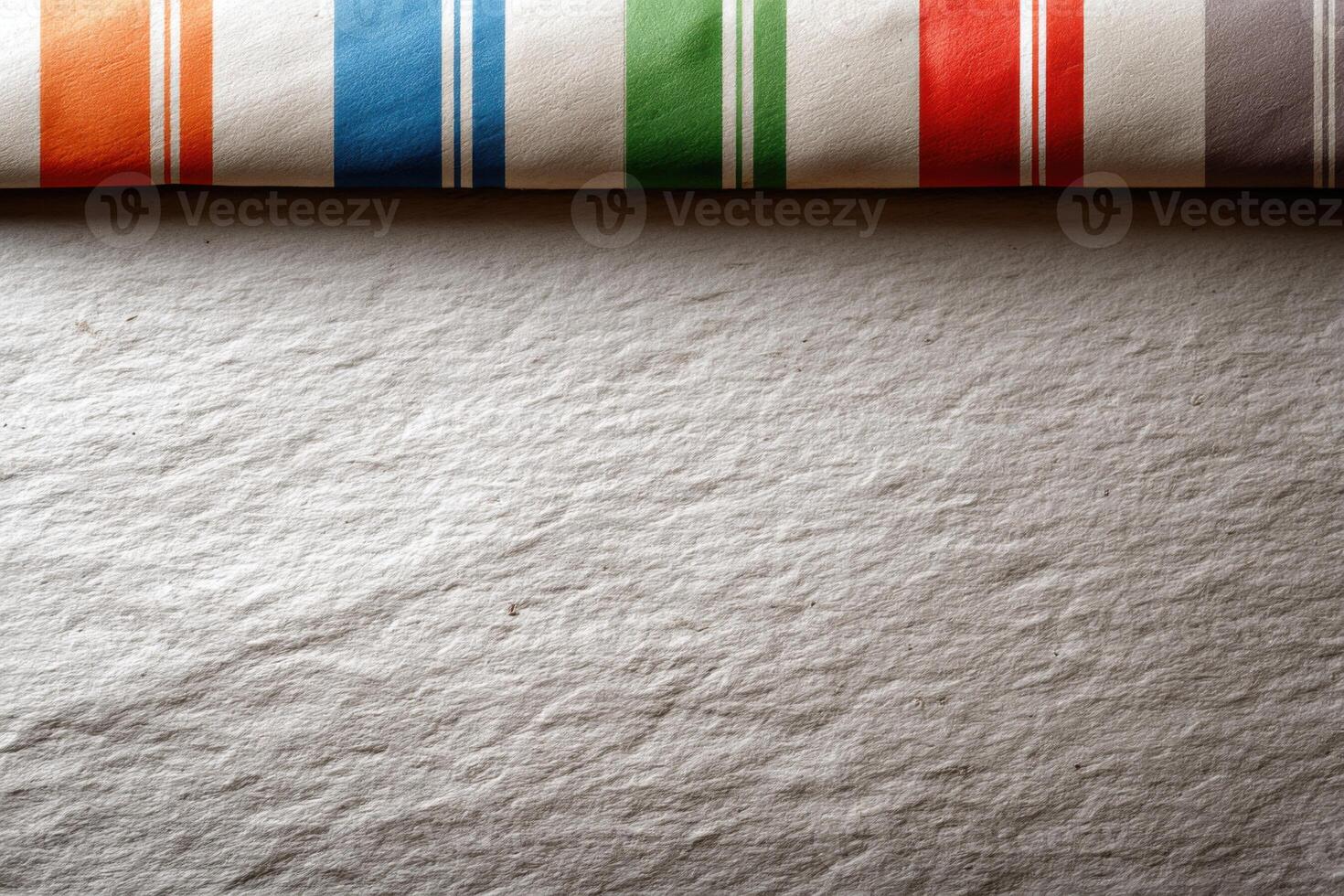 Bright striped cardboard with colorful patterns and ample copy space for creative designs photo
