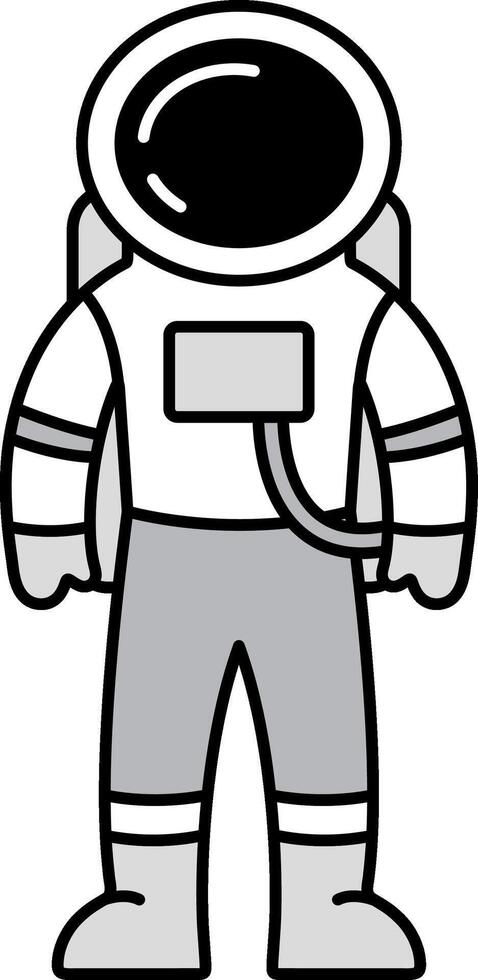 A astronaut is wearing space suit vector