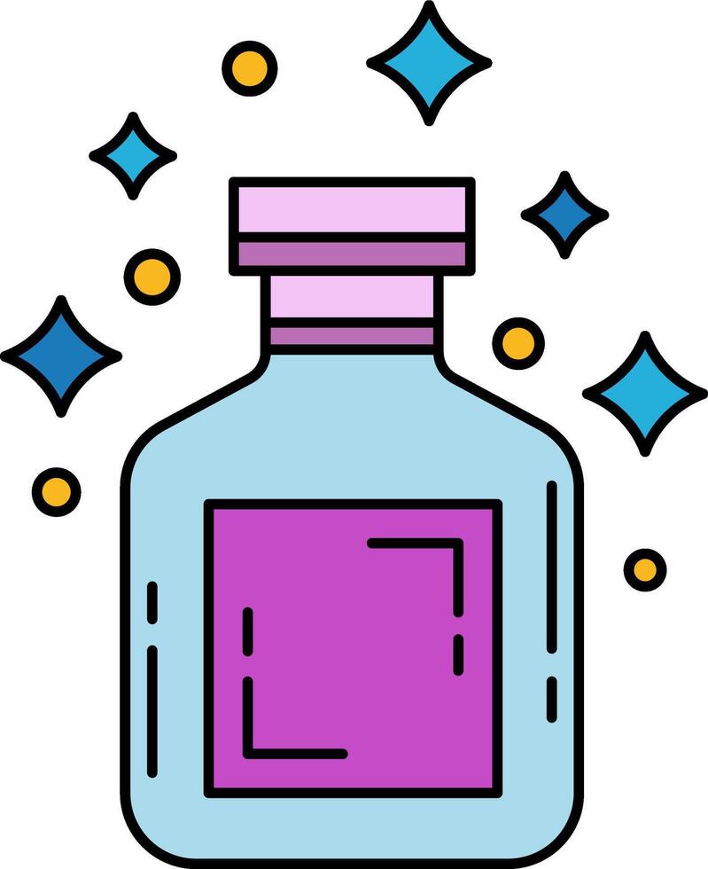 A bottle of perfume vector