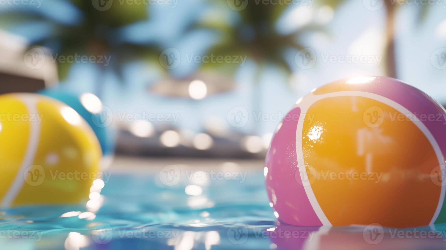 dreaming summer. parties input color brochure birthday beach ball photo
