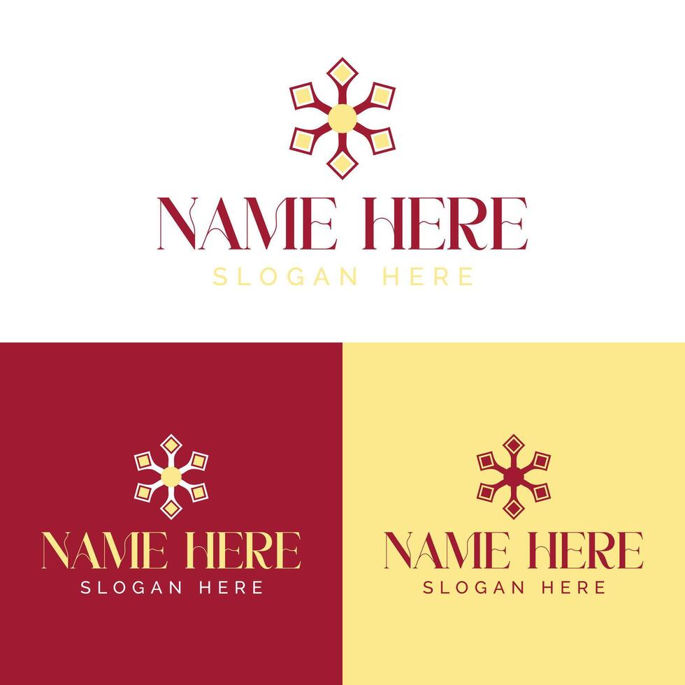 Creative Monogram Symbol with Floral Touch vector