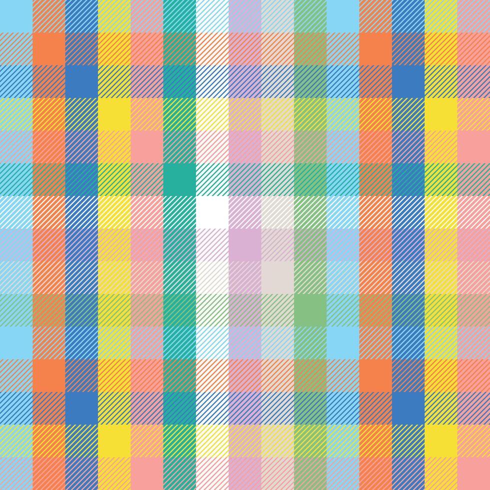 Seamless banner design with checkered pattern. Seamless pattern of multicolored geometric squares. Summer packaging design. vector