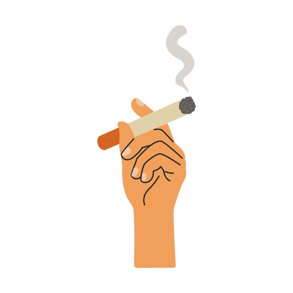 no smoke tobacco. stop smoking concept vector