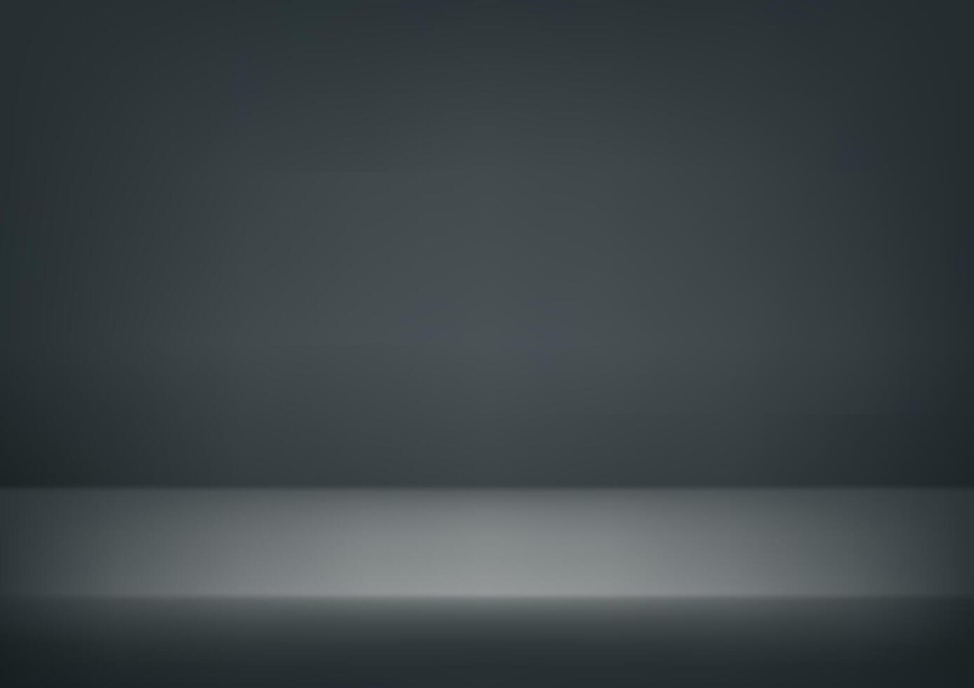 Black background. Minimal 3d shelf. Room in the 3d. For backdrop, wallpaper, background. Space for text. illustration. vector