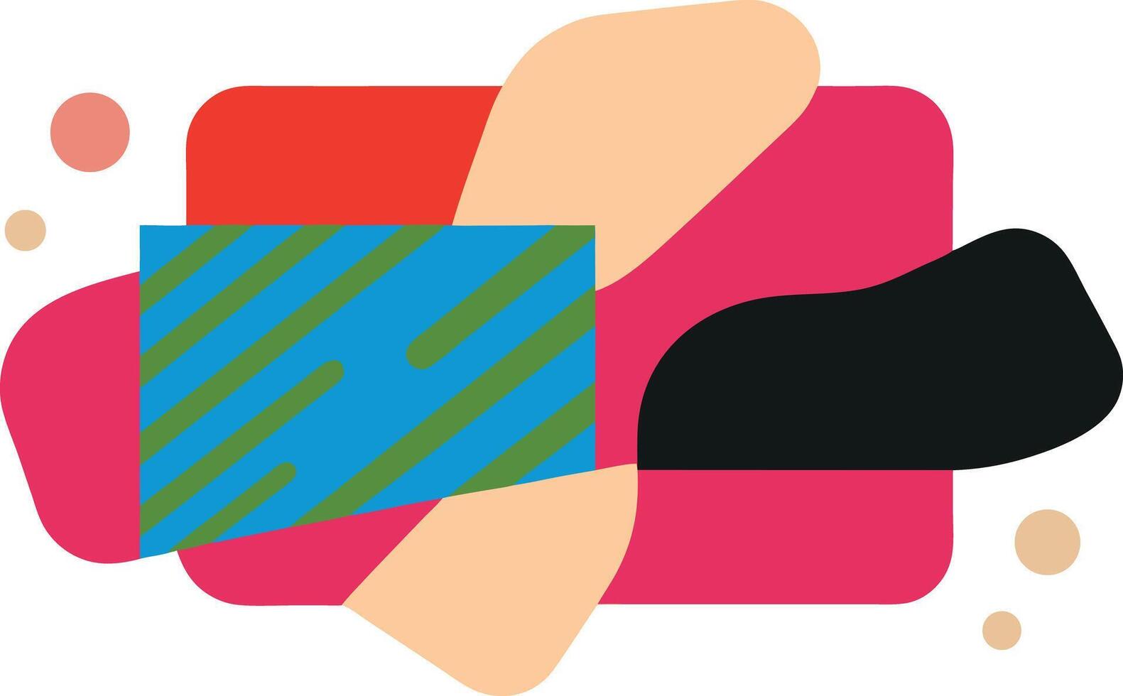 Colorful Abstract Shapes Background Design Illustration with Geometric Elements vector