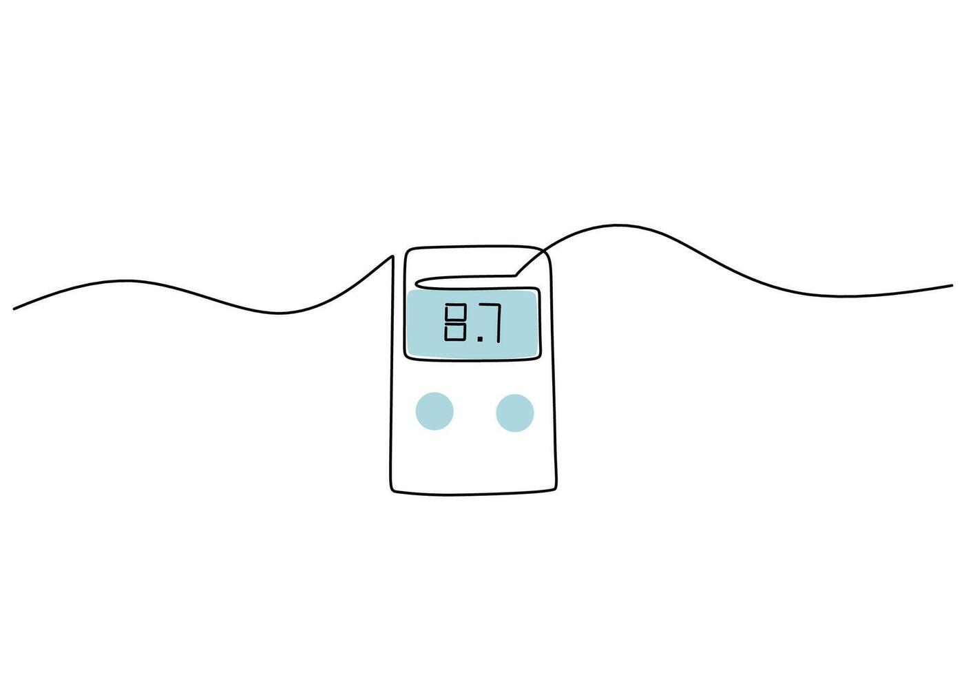 Uric Acid Check Tool Line vector