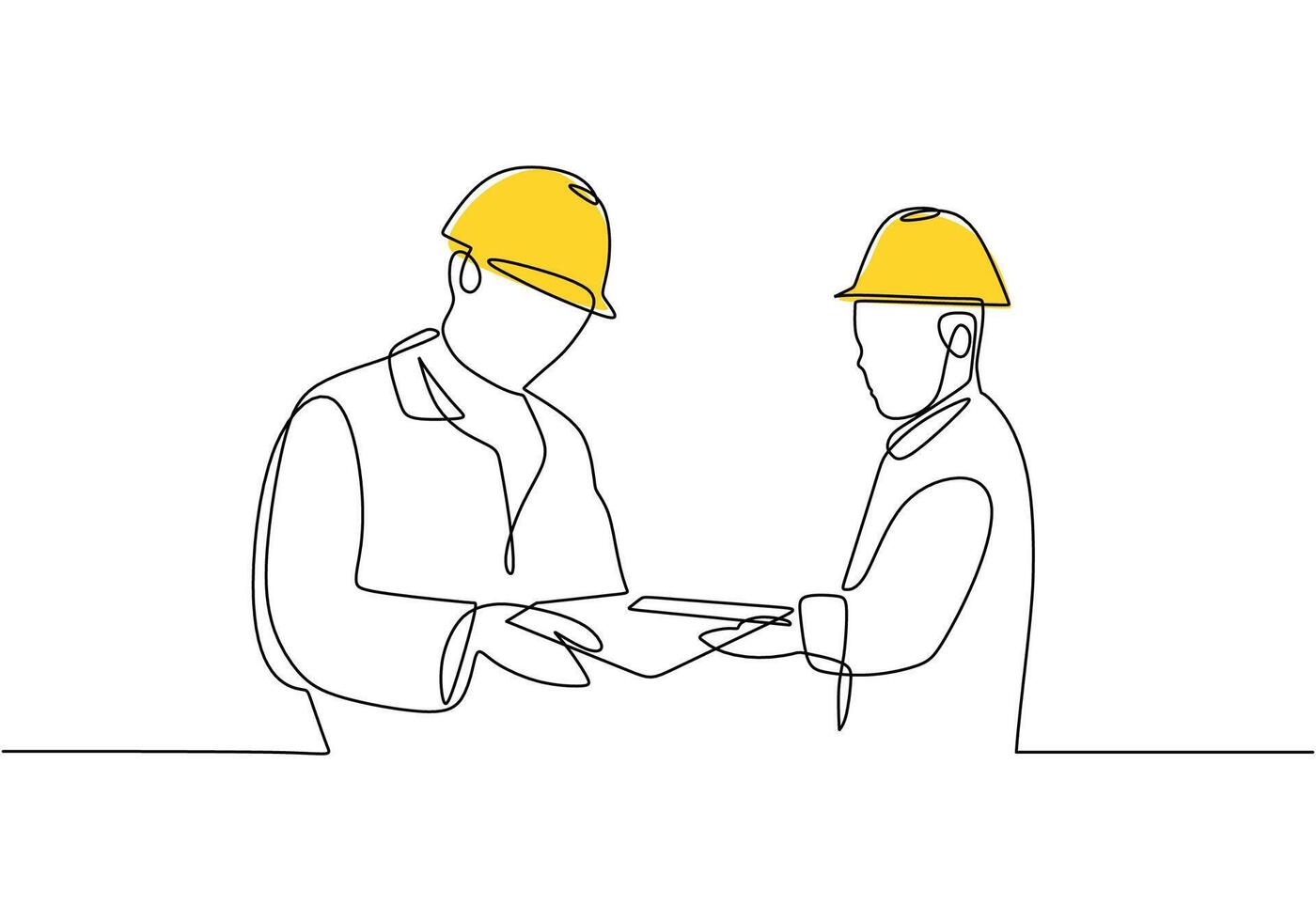 Factory Buildings Line Art vector