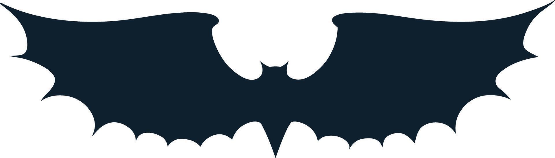 Bat silhouette on white background vector