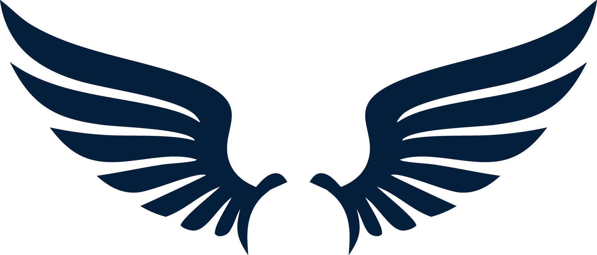 The logo for the wings of the eagle vector