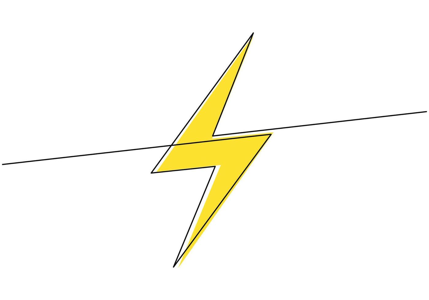 Bolt Electrical Icon Line vector
