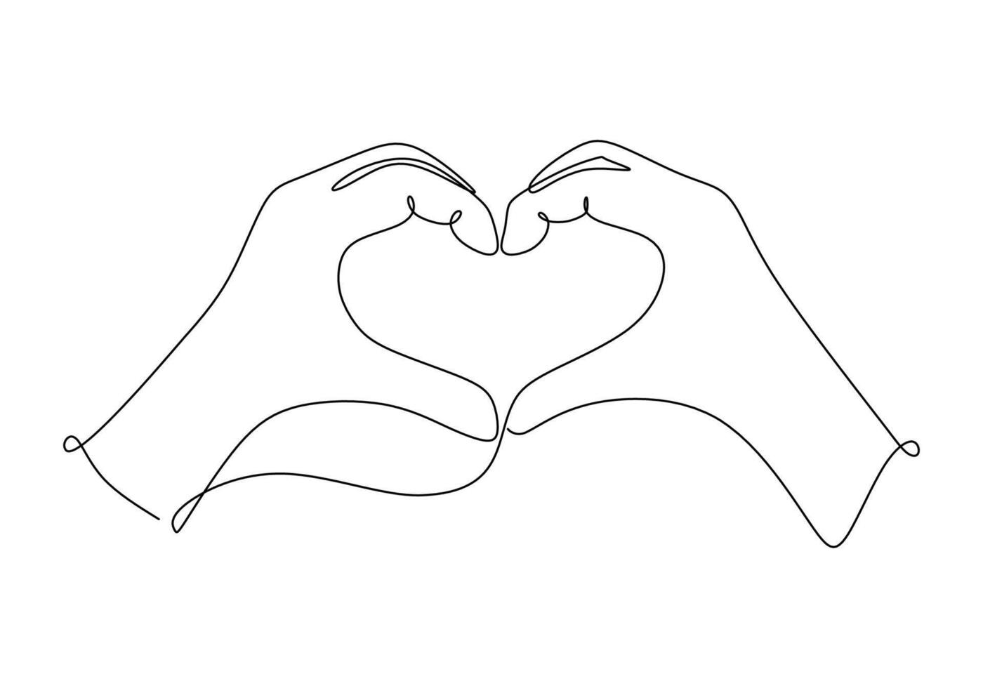 Hands Forming Heart Shape vector