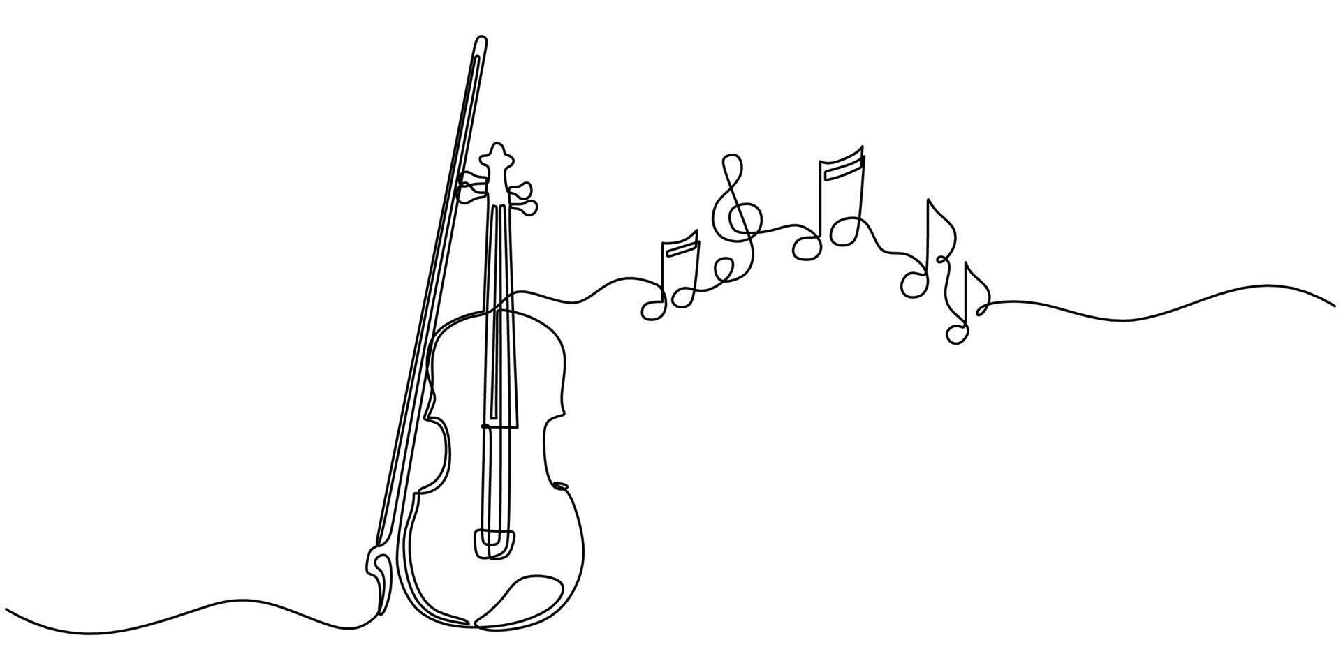 Violin Music Notes Tone vector