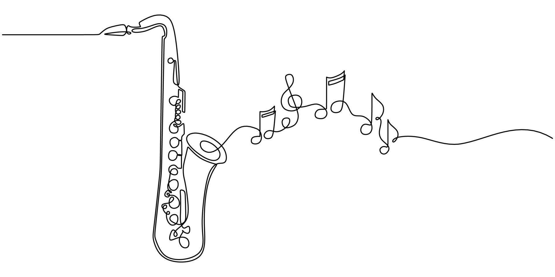 Jazz Trumpet Music Notes vector