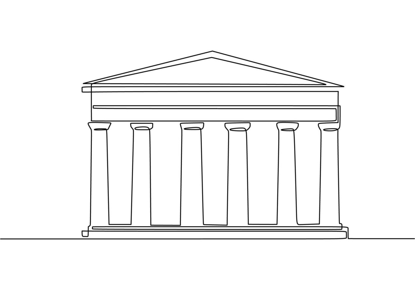 Ancient Parthenon Greece vector