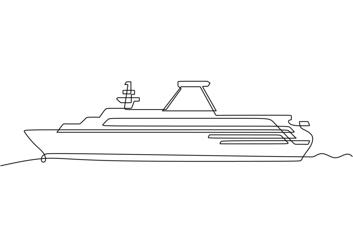 Ocean Liner Cruise Ship vector