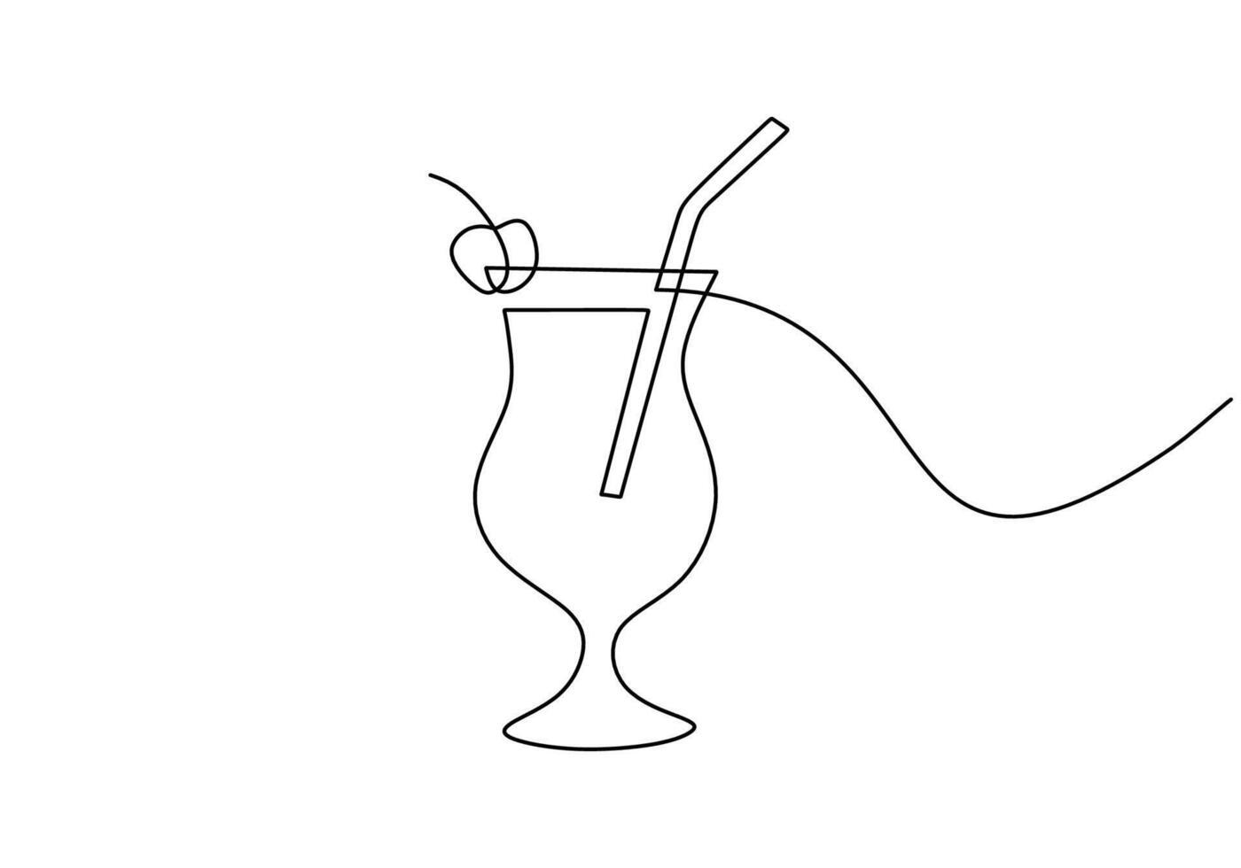 Summer Cocktail Drink Art vector