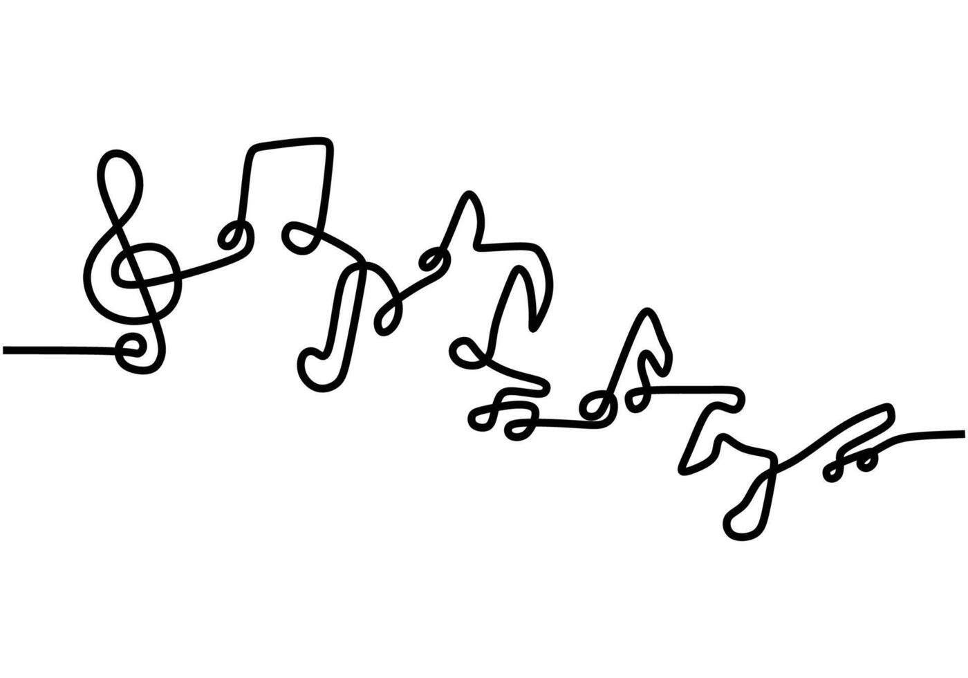 Melody Music Notes Sign vector