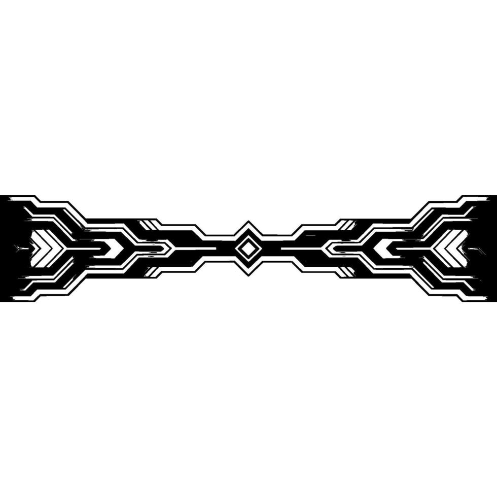 Abstract Geometric Border , Silver Black, Modern Tech Aesthetic vector