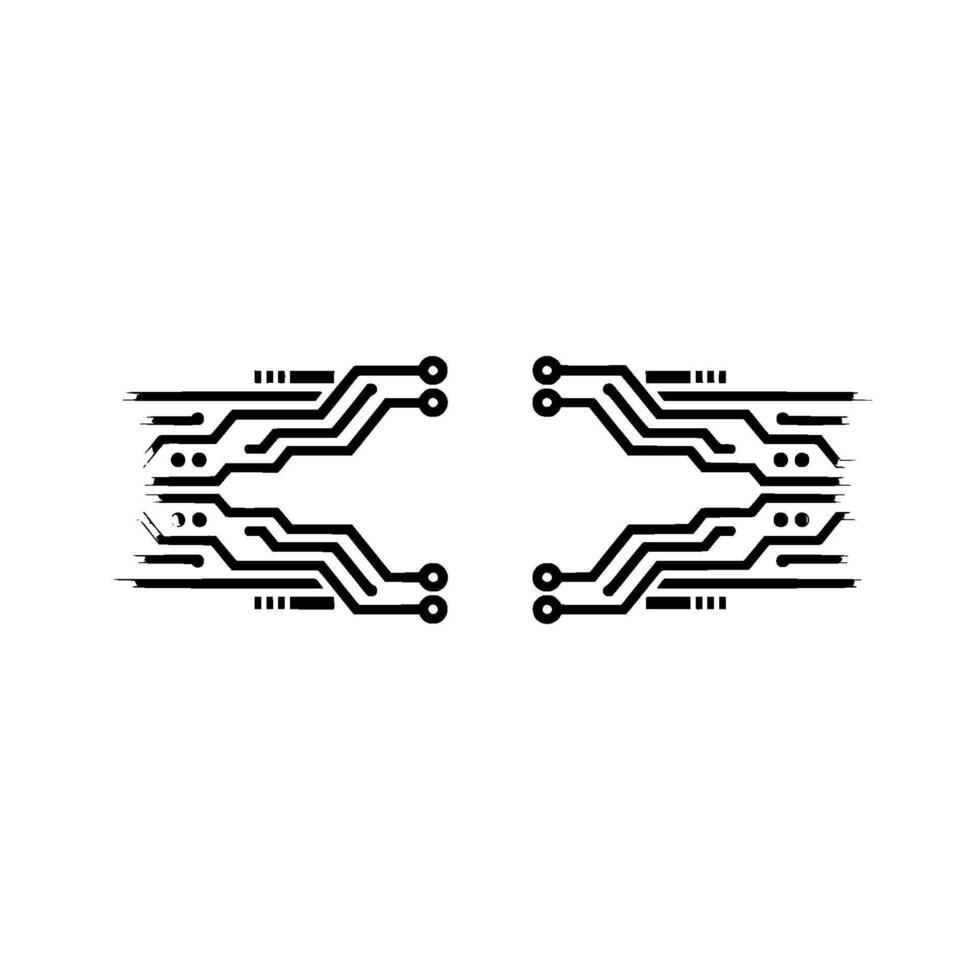 Abstract Circuit Board Technology Background vector