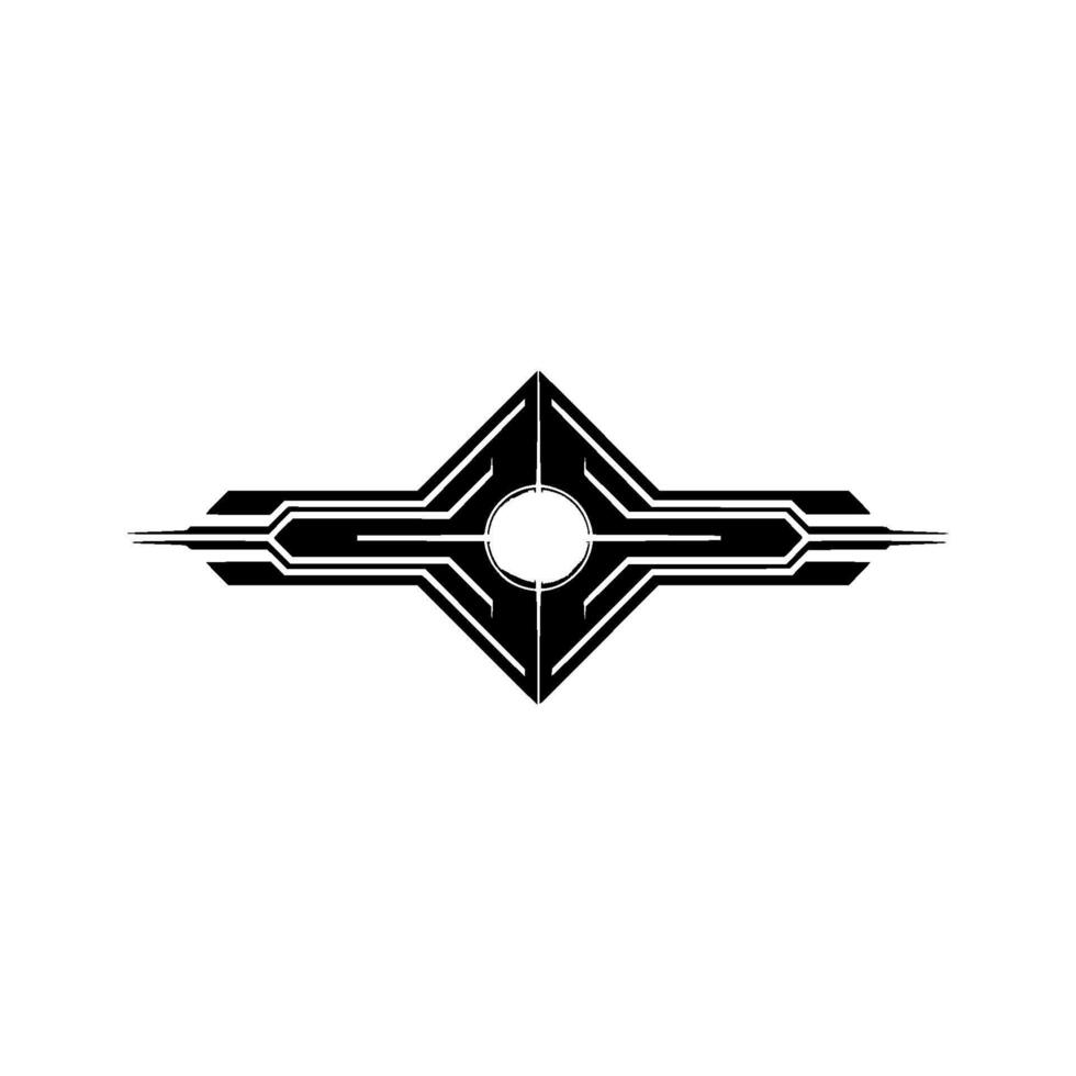 Futuristic Abstract Tech With Central Light Source vector