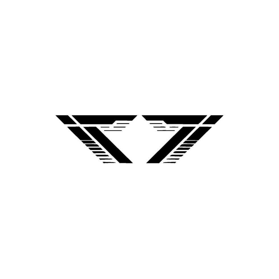 Geometric Abstract Element, Black White Modern Style vector