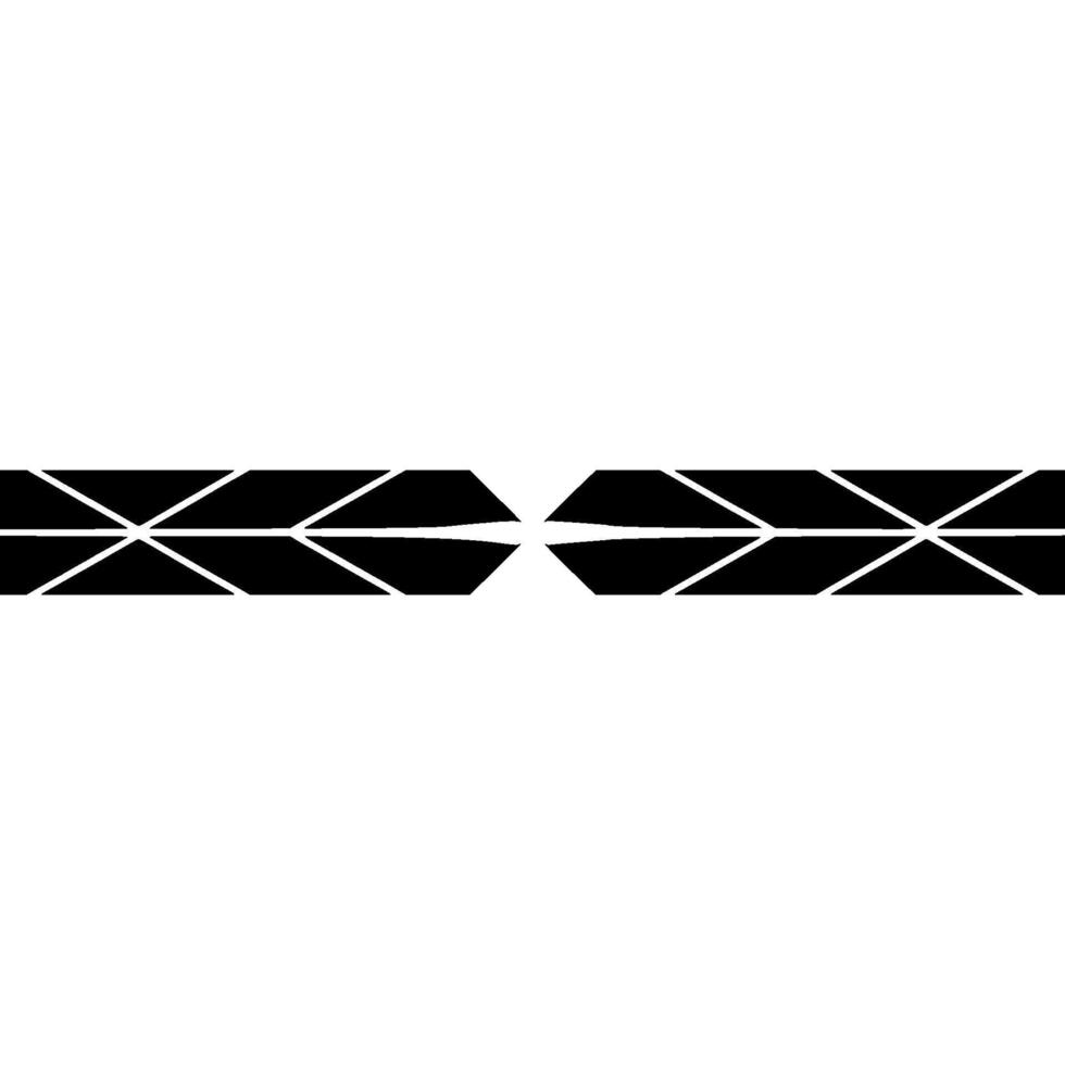 Geometric Black Line With Light, Minimalist vector