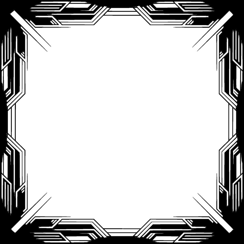 Art Deco Frame Geometric Border for Invitations and Graphics vector