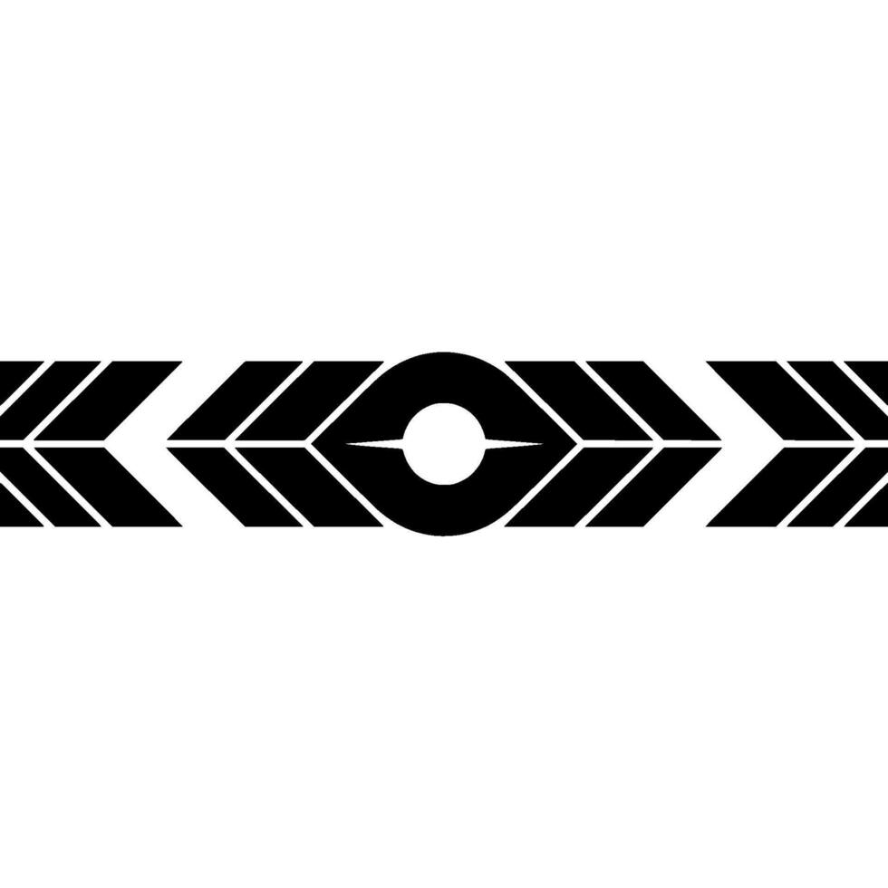 Geometric Black White Eye and Arrow Pattern, Minimalist vector