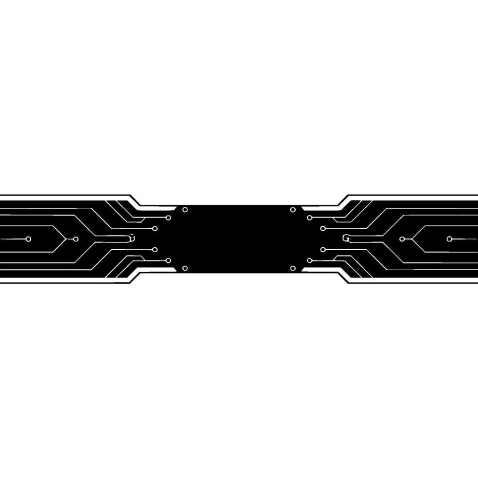 Minimalist Circuit Board With Text Space Illustration vector