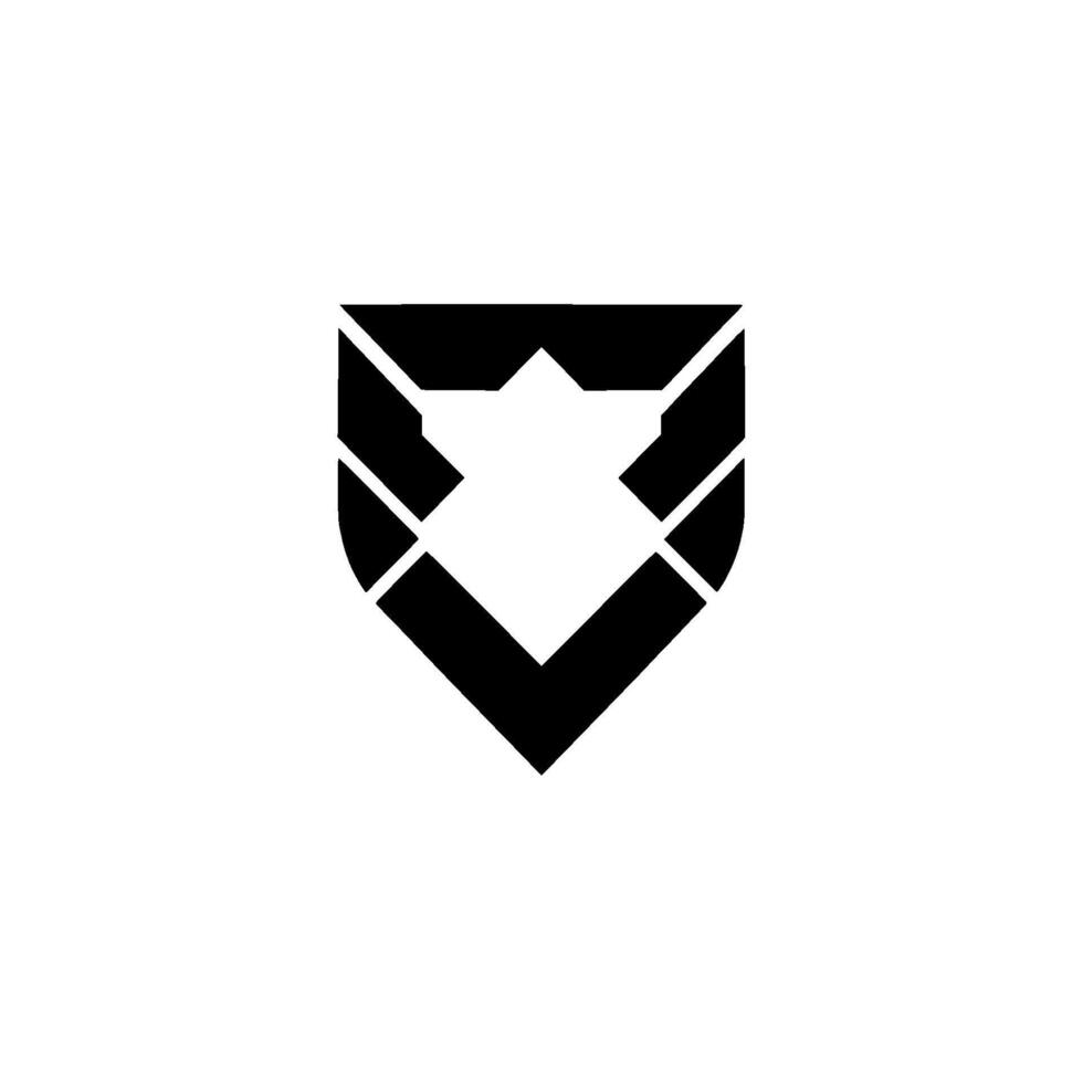 Modern Shield , Geometric Abstract, Minimalist, Branding vector
