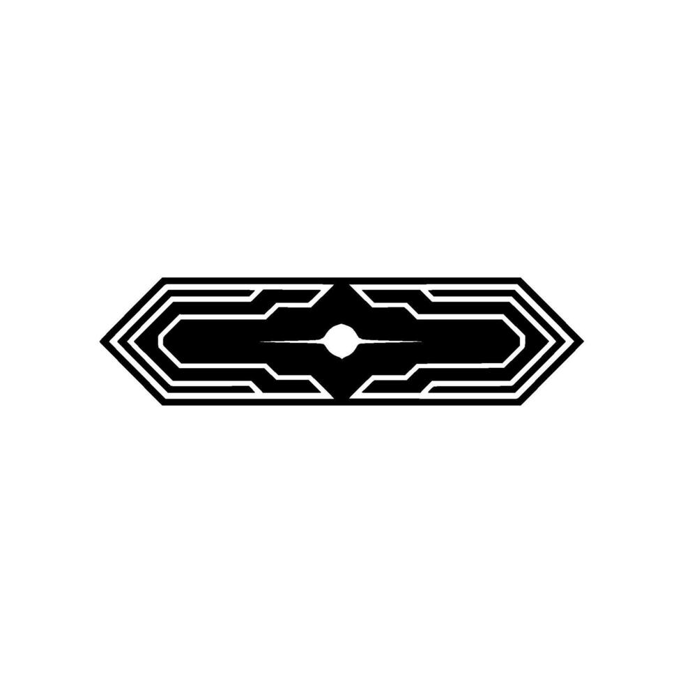 Abstract Futuristic Black and White Geometric With Glow vector
