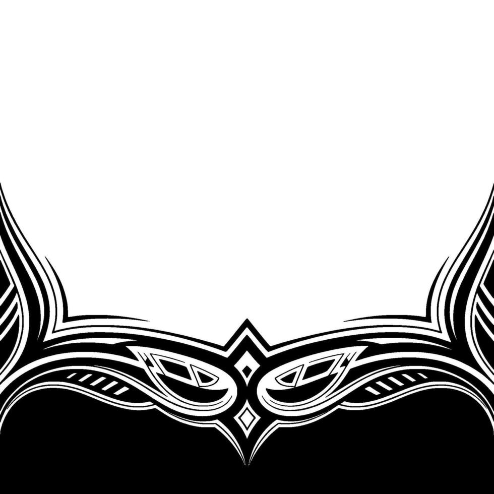 Abstract Black and White Element Tribal Inspired Pattern vector