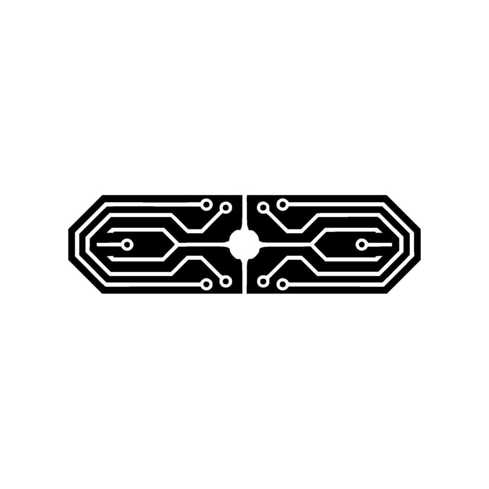Futuristic Tech Circuitry Conceptual on White, Digital Connectivity vector
