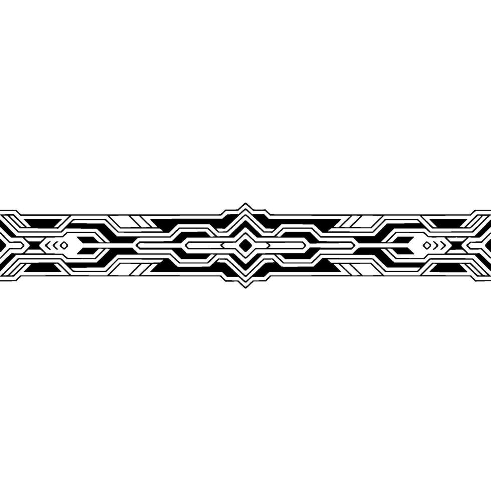 Futuristic Geometric Border Element on Neutral Background vector