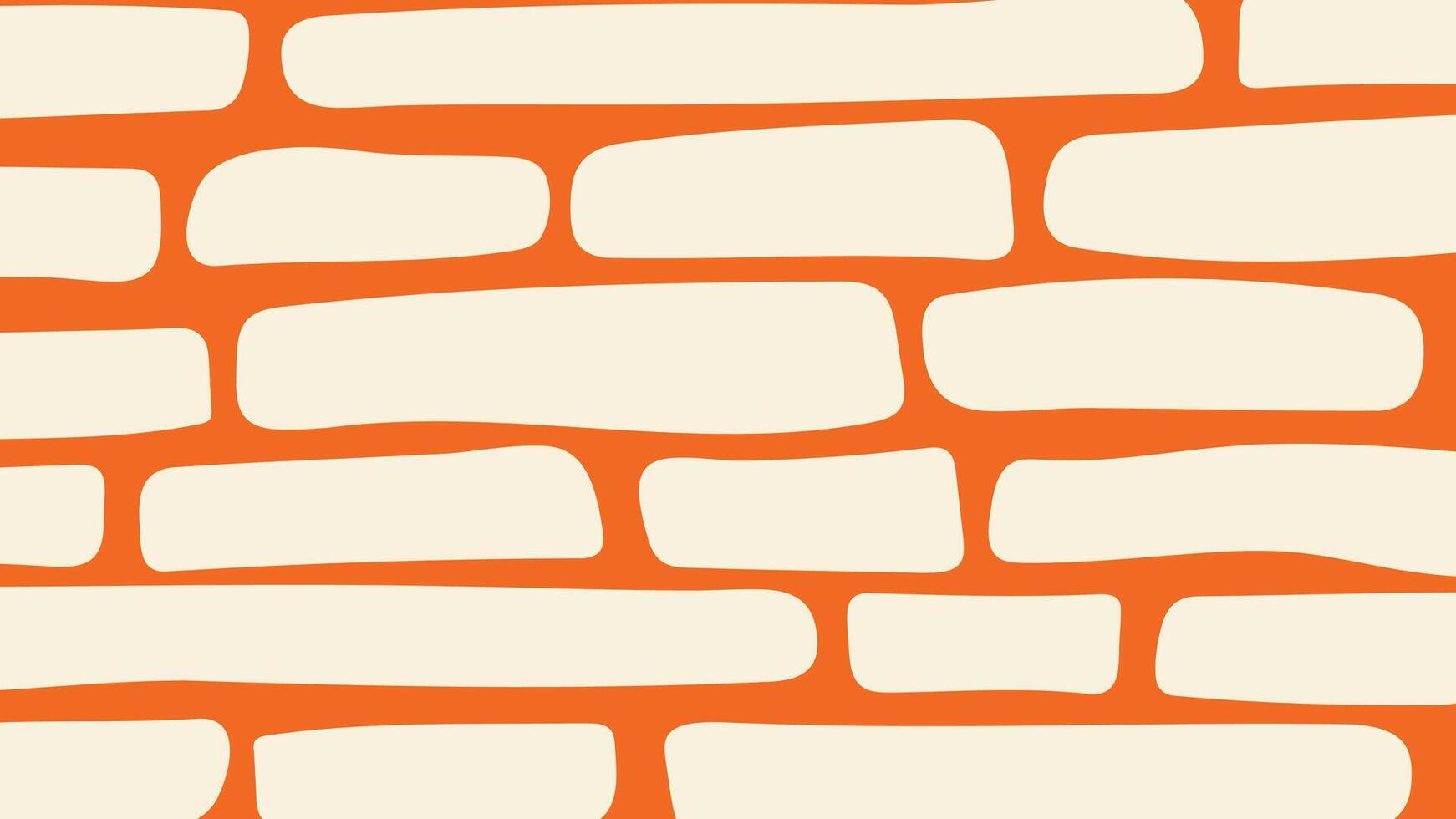 Curvy Horizontal Orange Wave Illustration vector