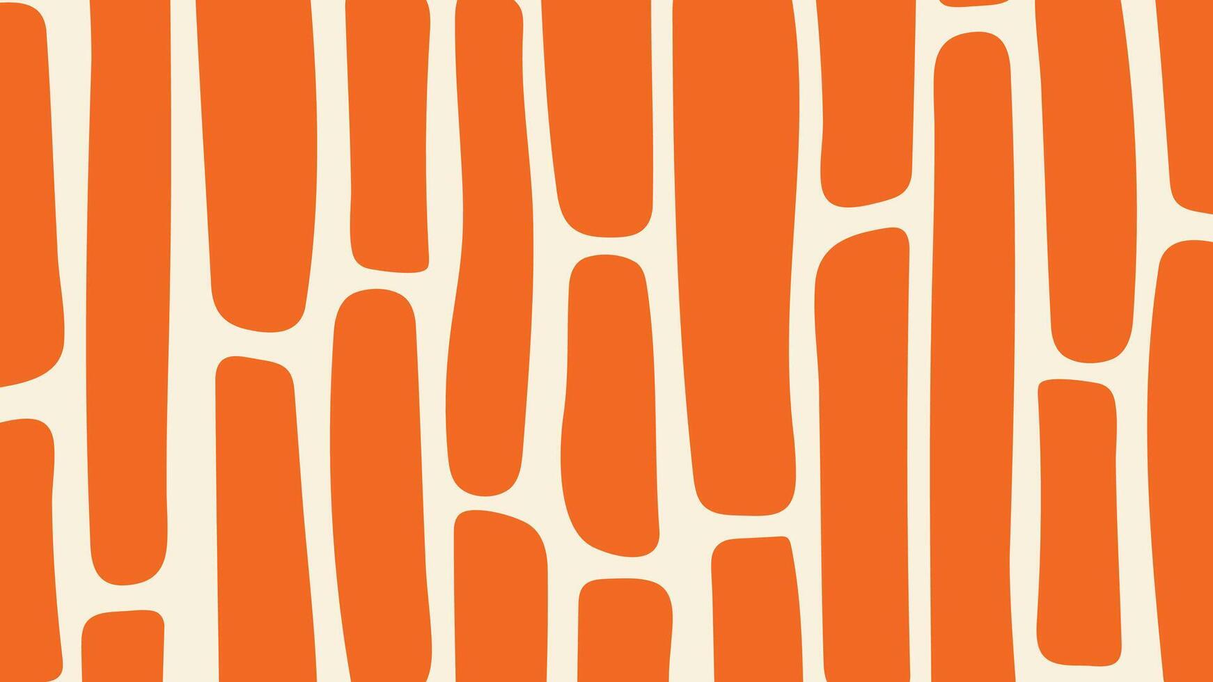 Retro Organic Vertical Orange Design Background vector