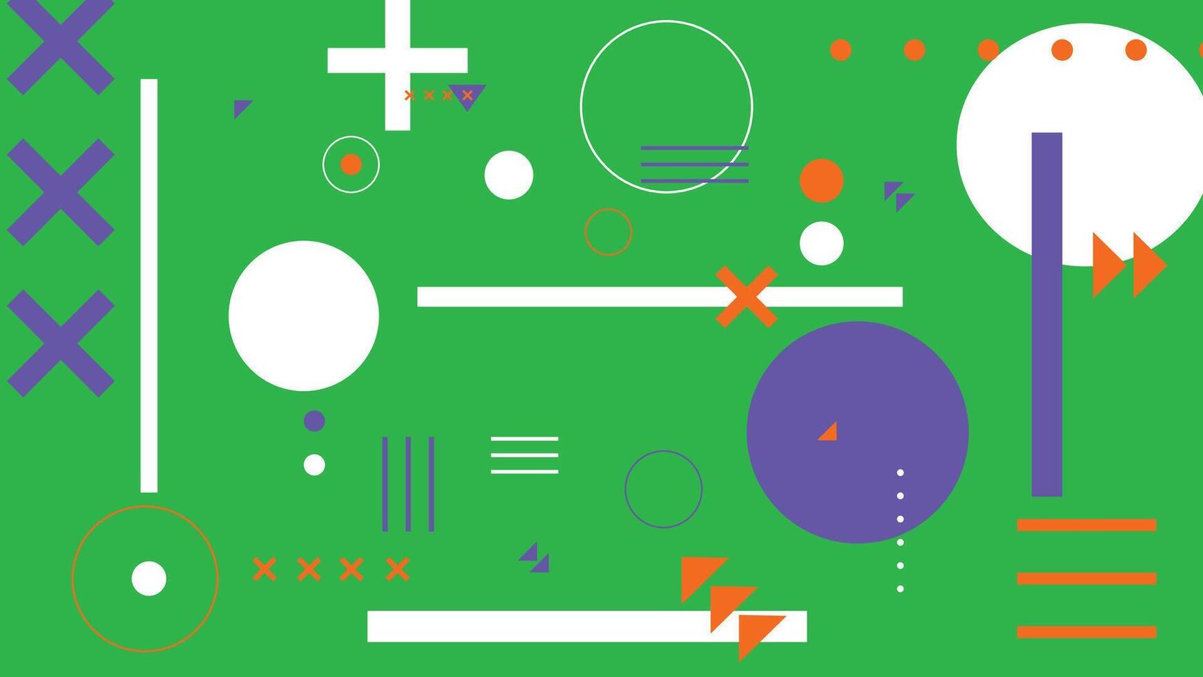 Abstract Green and Purple Geometric Background vector