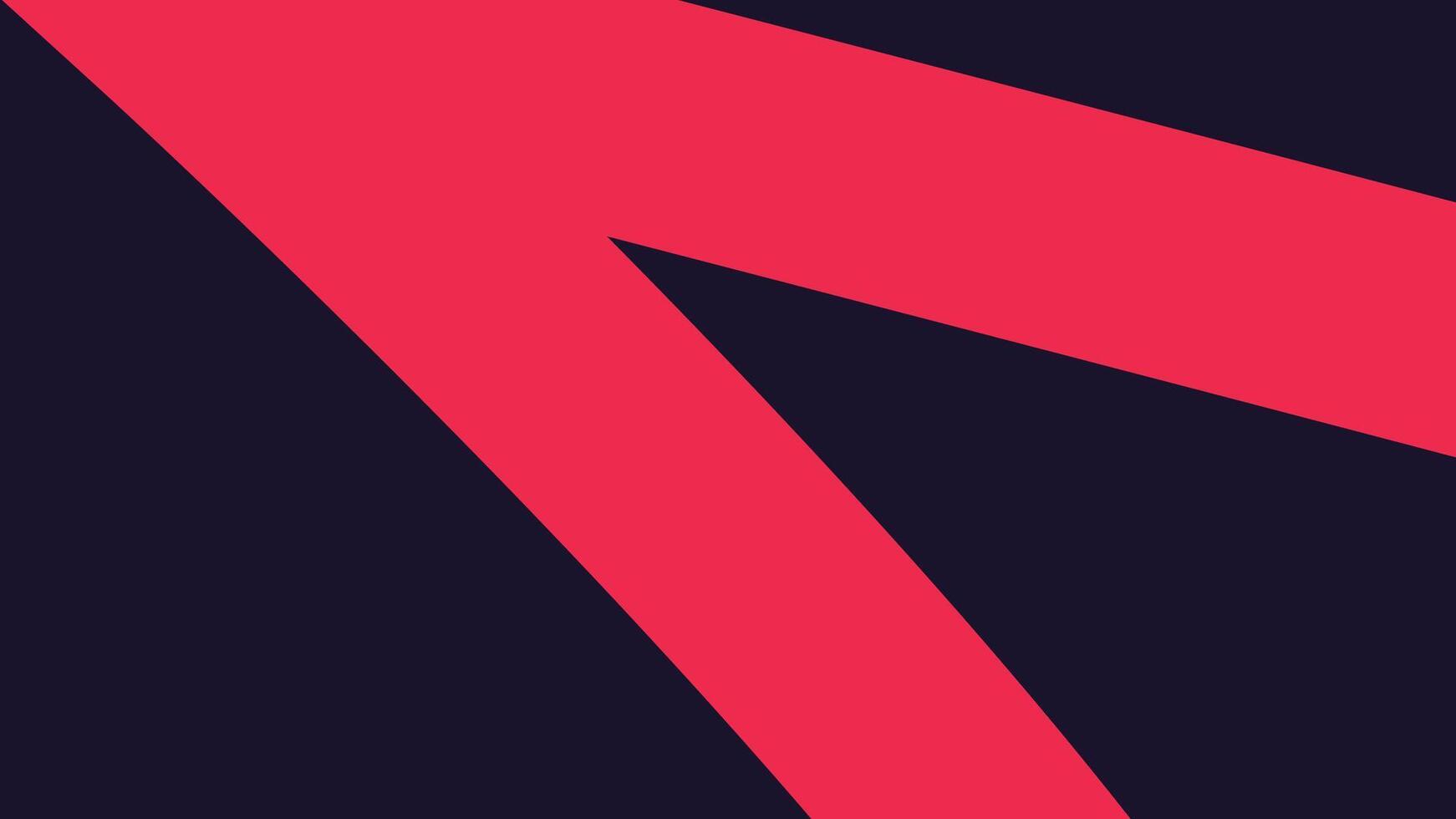 Angular Red Line Design on Black Background vector